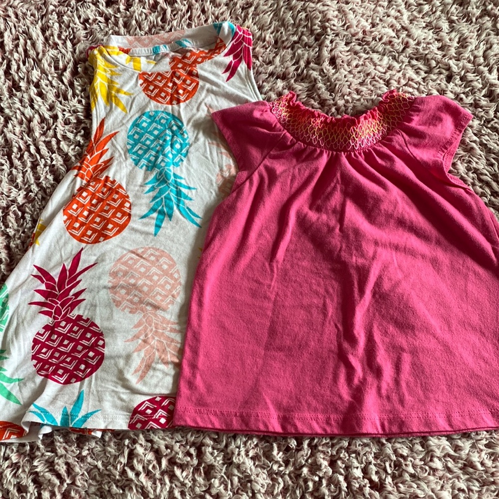 Wonder nation - pineapple top. Garanimals- pink top